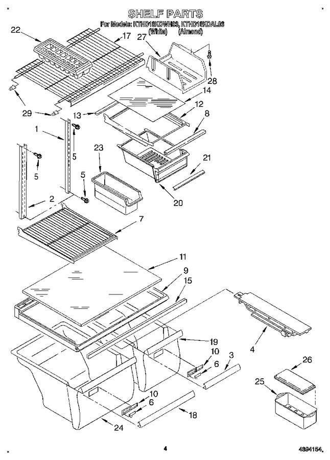 Diagram for KTHD18KDWH03