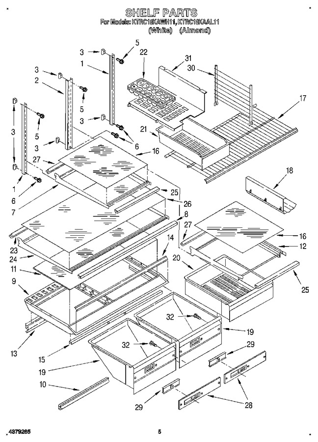 Diagram for KTRC18KAWH11