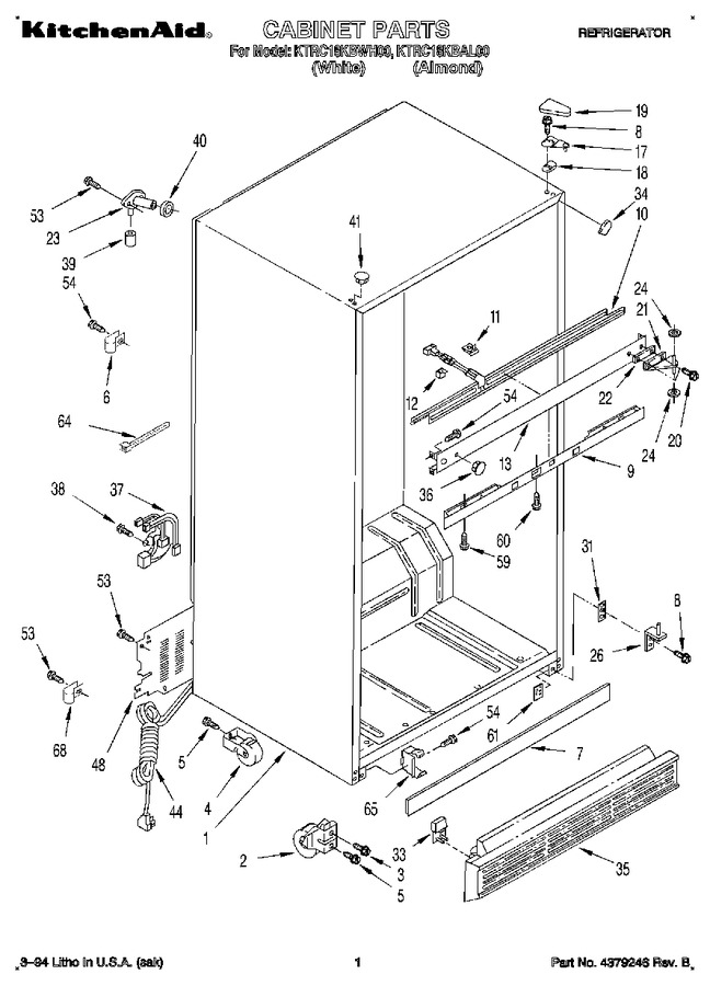 Diagram for KTRC18KBWH00