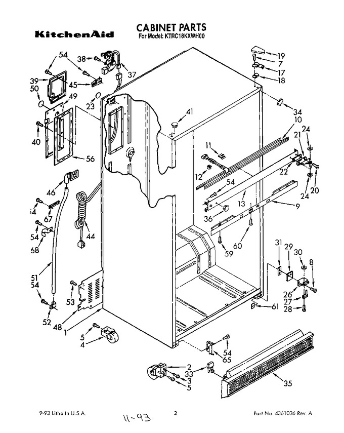 Diagram for KTRC18KXWH00