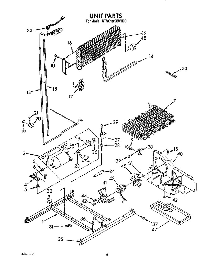 Diagram for KTRC18KXWH00