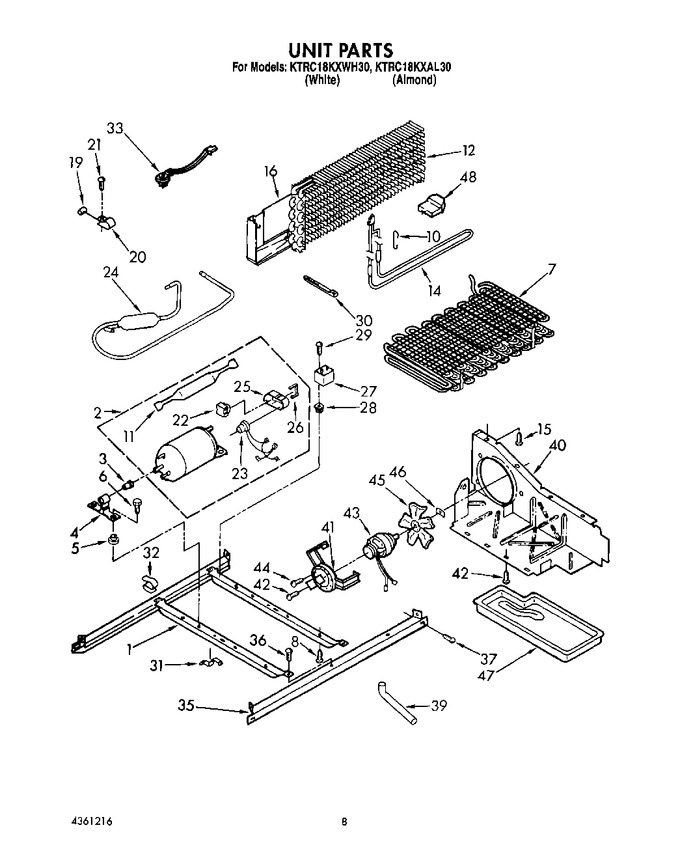Diagram for KTRC18KXWH30