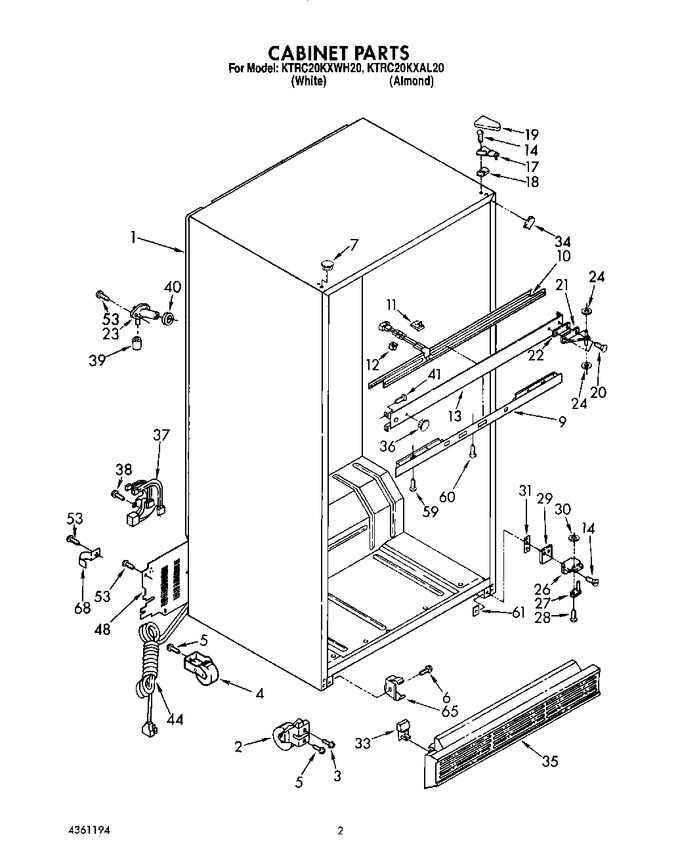 Diagram for KTRC20KXWH20