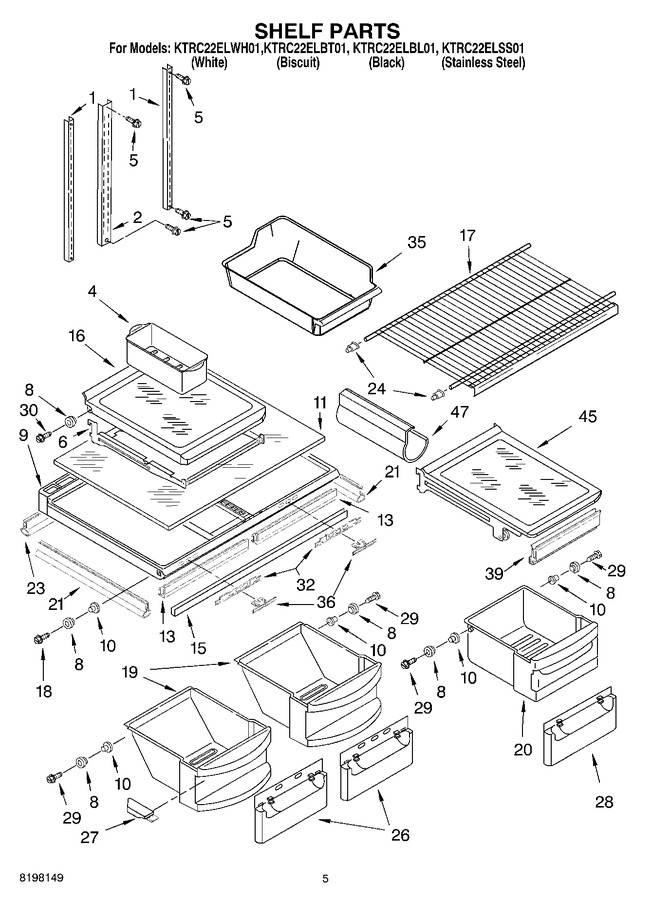 Diagram for KTRC22ELWH01