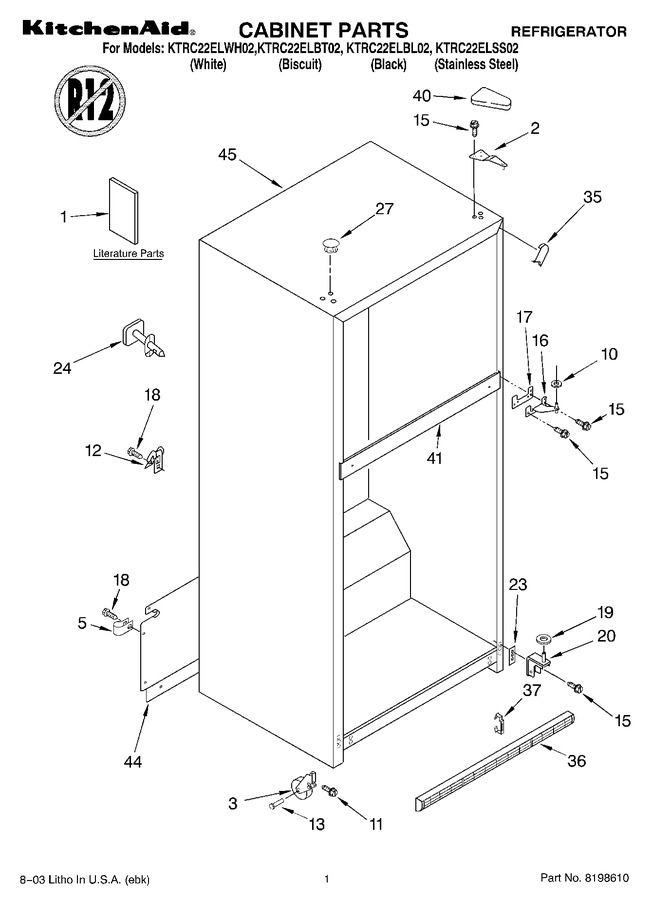 Diagram for KTRC22ELWH02