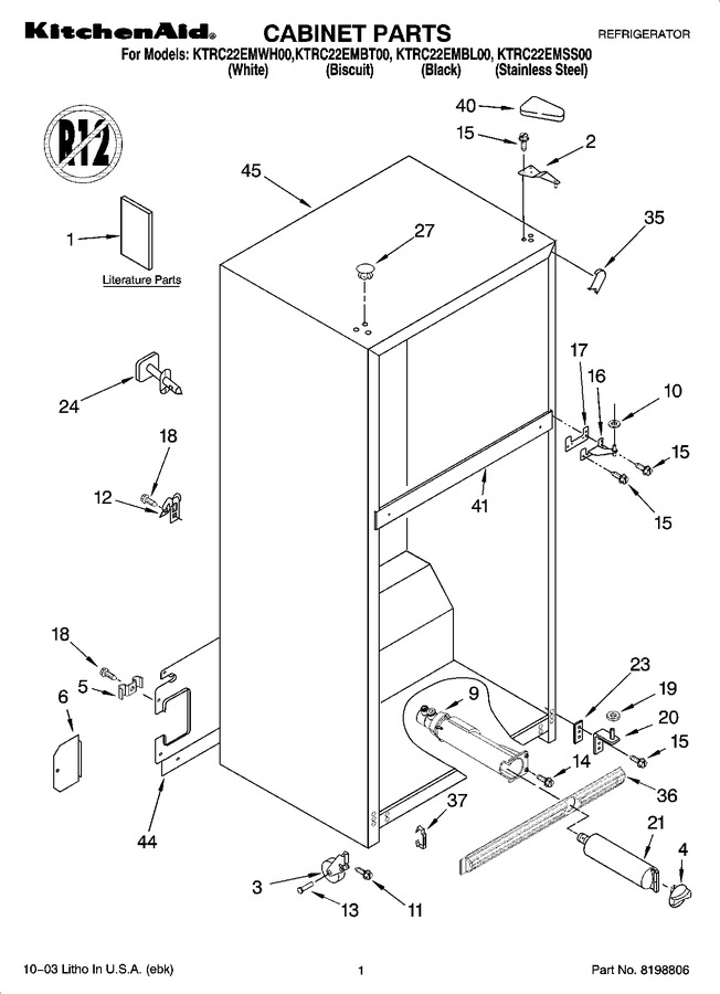 Diagram for KTRC22EMWH00