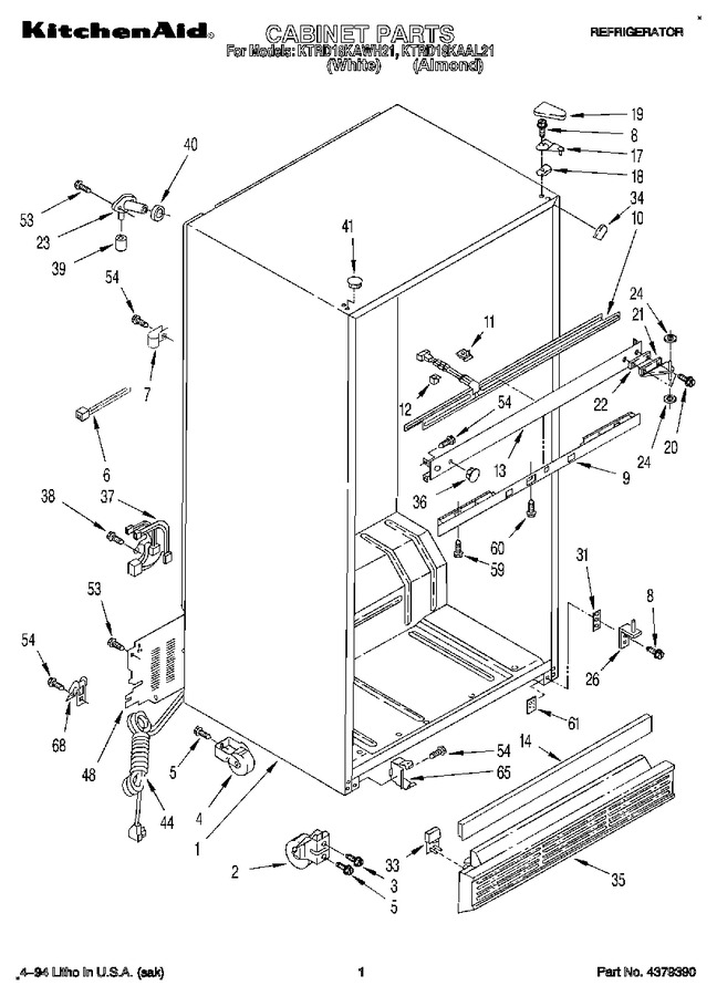 Diagram for KTRD18KAWH21