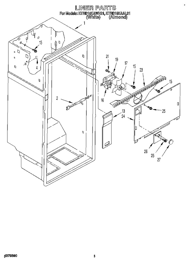 Diagram for KTRD18KAWH21