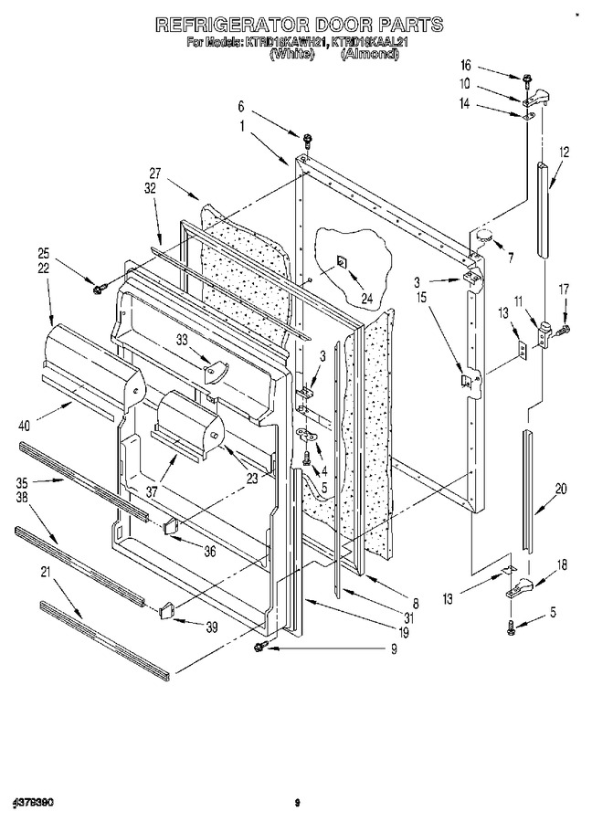 Diagram for KTRD18KAWH21