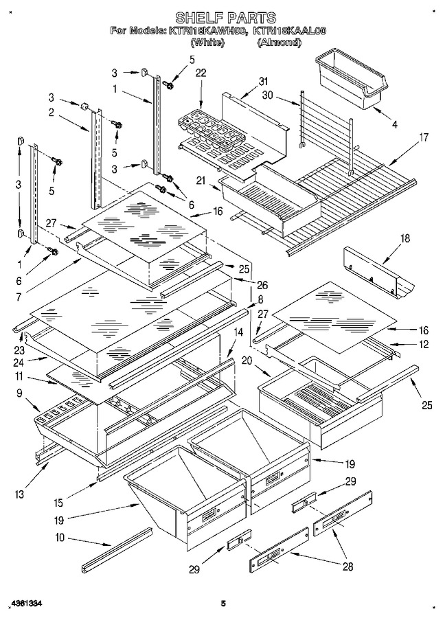 Diagram for KTRI18KAWH00