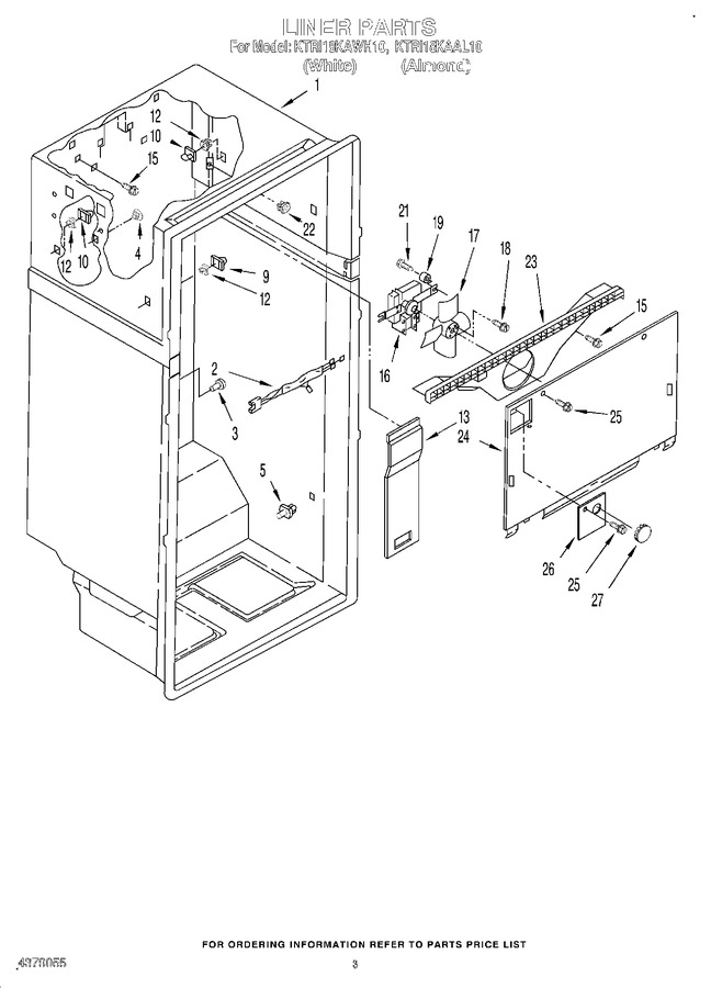 Diagram for KTRI18KAWH10