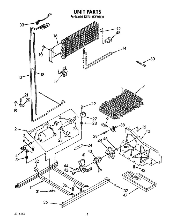 Diagram for KTRI18KXWH00