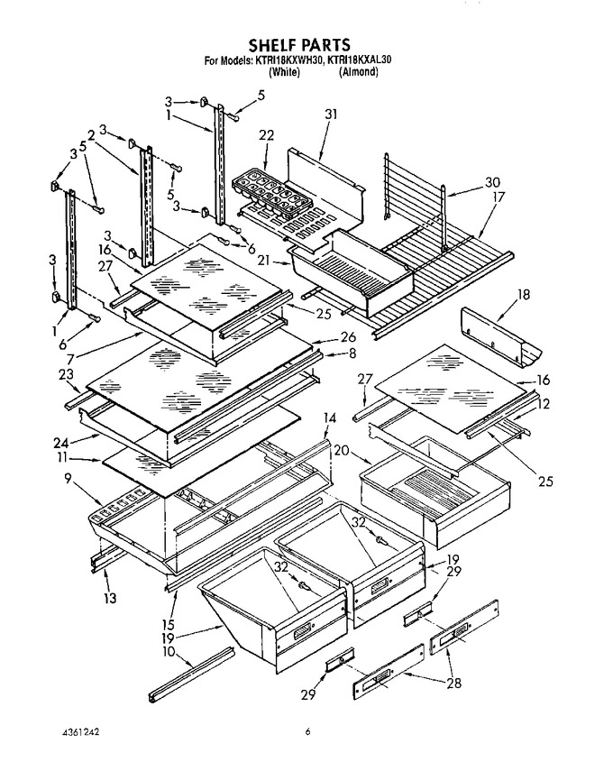 Diagram for KTRI18KXWH30