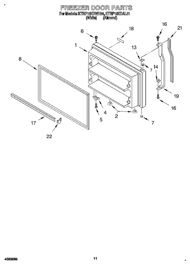Diagram for KTRP18KDWH01