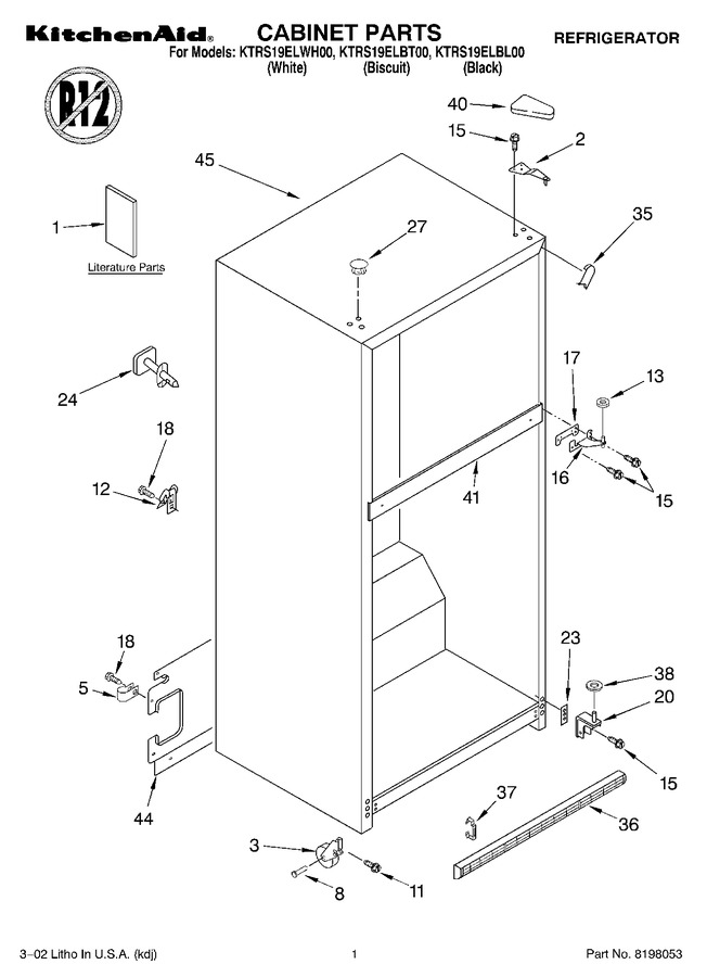 Diagram for KTRS19ELWH00