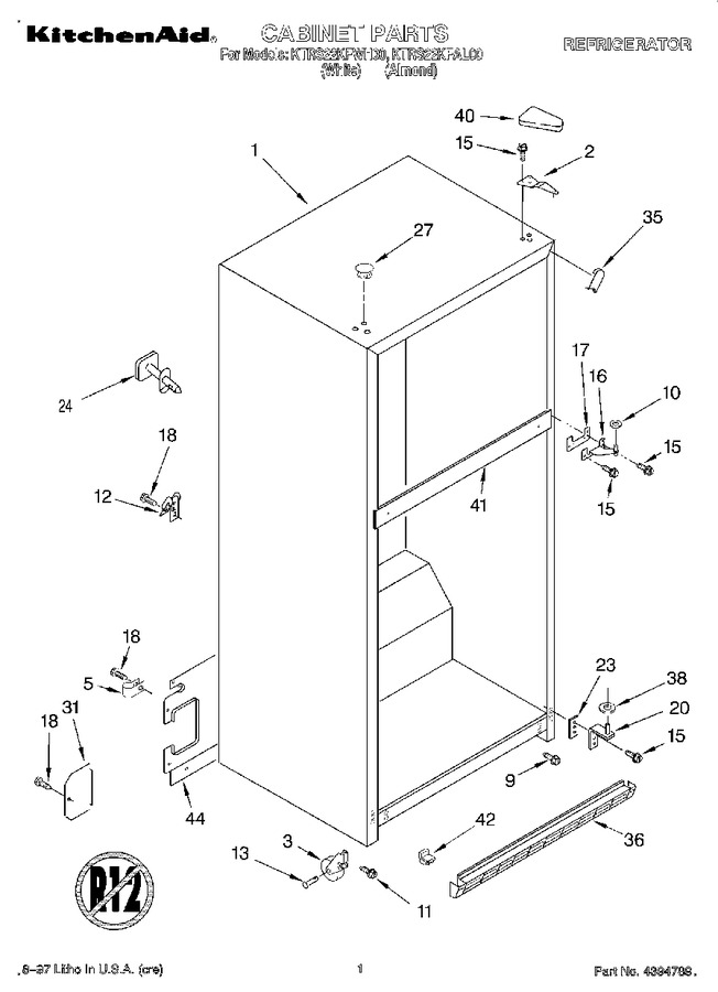 Diagram for KTRS22KFWH00