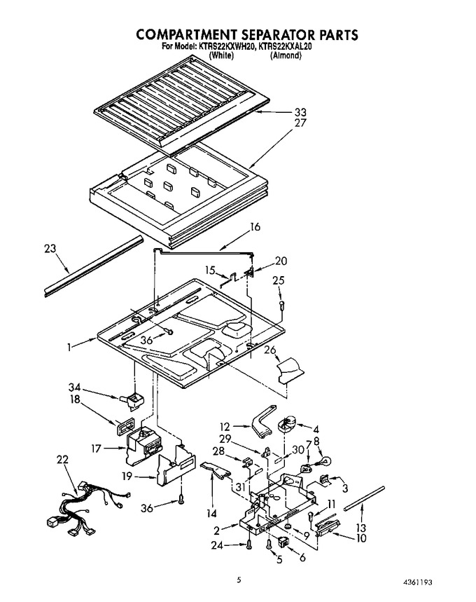 Diagram for KTRS22KXWH20