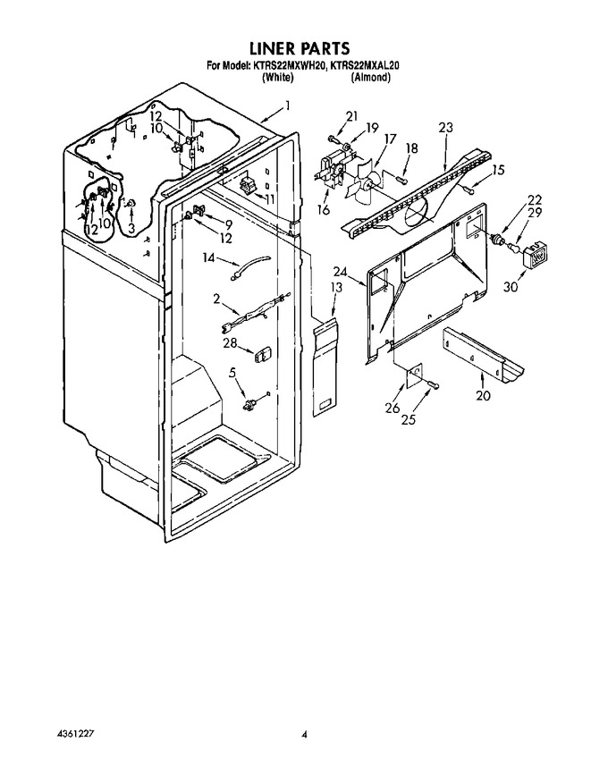 Diagram for KTRS22MXWH20