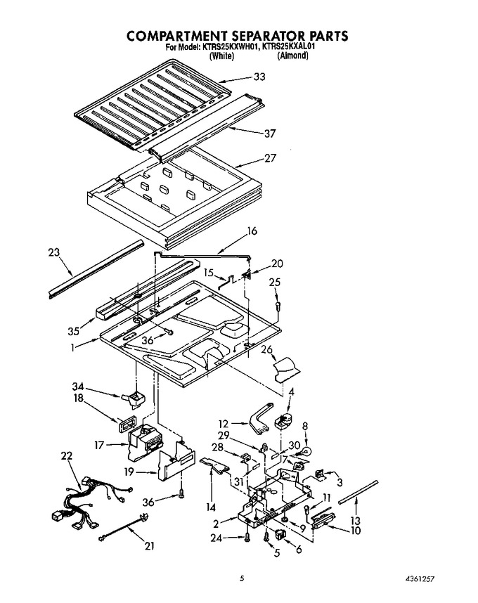 Diagram for KTRS25KXWH01