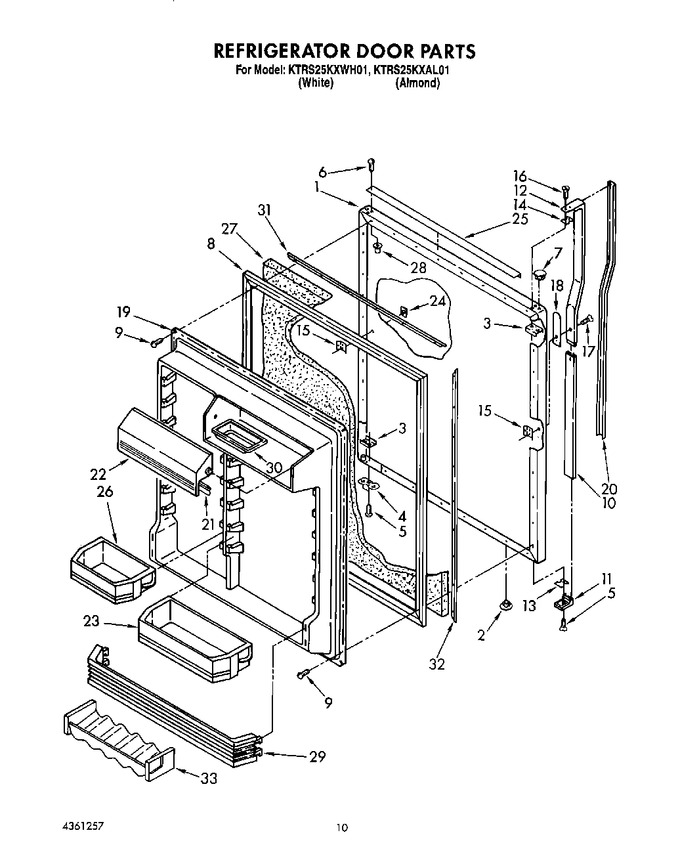 Diagram for KTRS25KXWH01