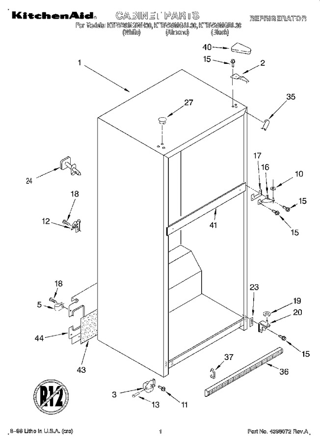 Diagram for KTRV20MGBL00