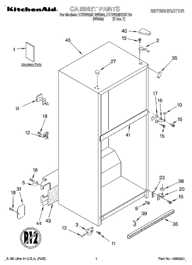 Diagram for KTRW22KHWH00