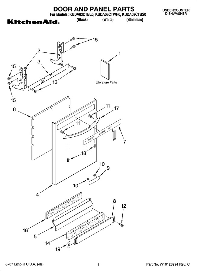 Diagram for KUDA03CTWH0