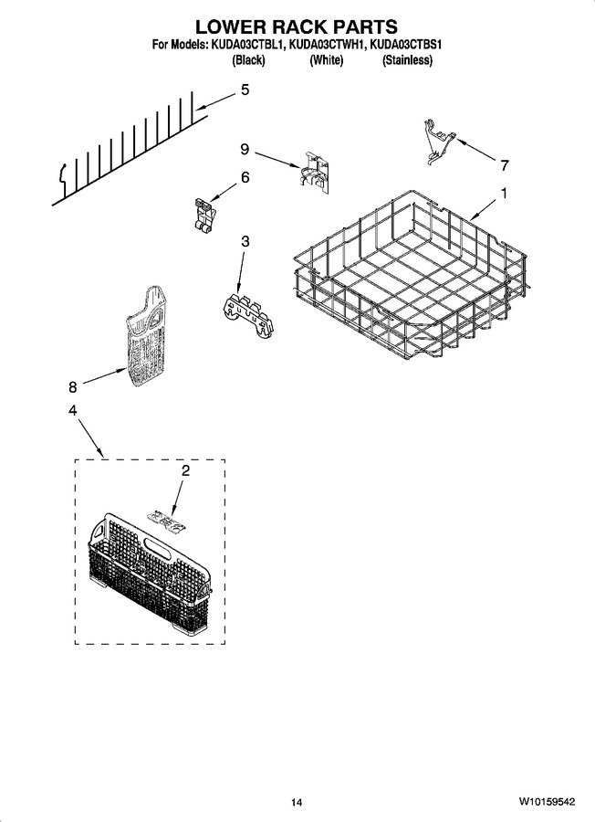 Diagram for KUDA03CTWH1