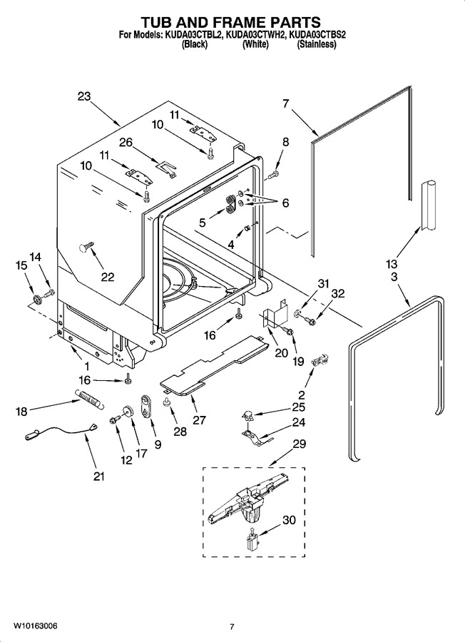 Diagram for KUDA03CTWH2