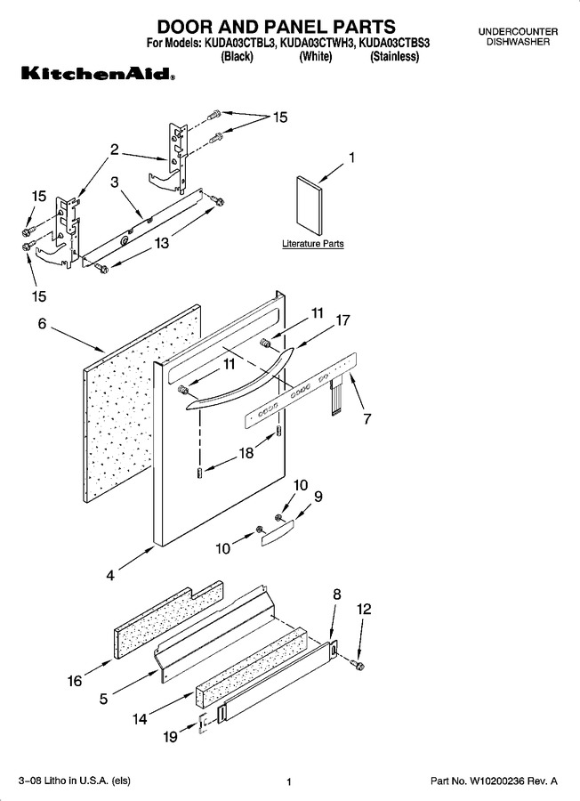 Diagram for KUDA03CTWH3