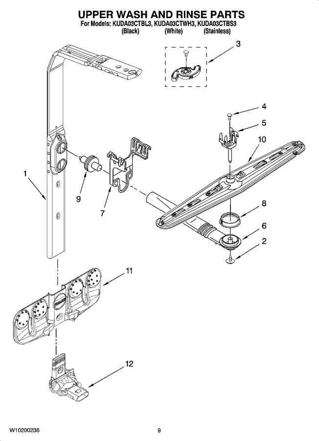 Diagram for KUDA03CTWH3