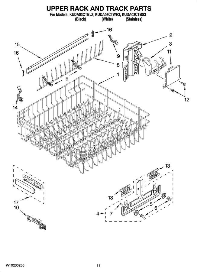 Diagram for KUDA03CTWH3
