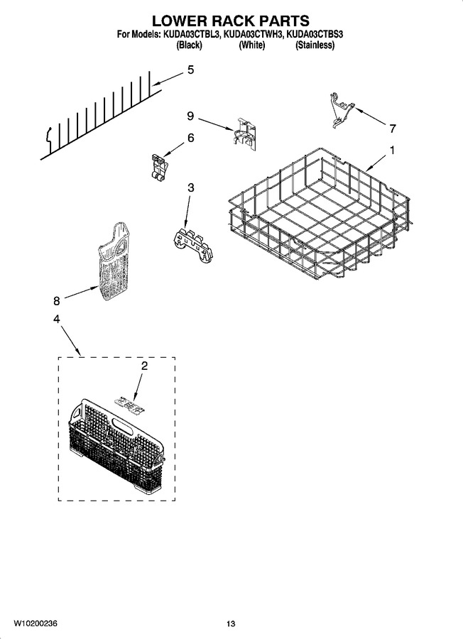 Diagram for KUDA03CTWH3