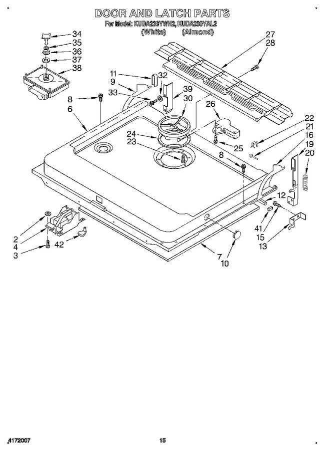 Diagram for KUDA230YWH2