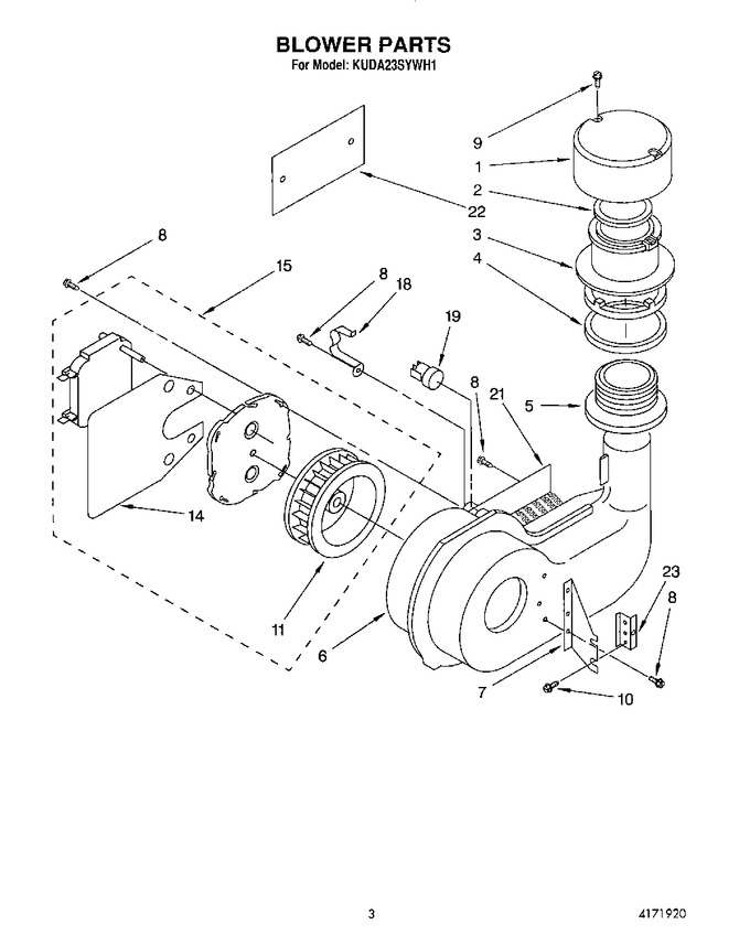 Diagram for KUDA23SYWH1