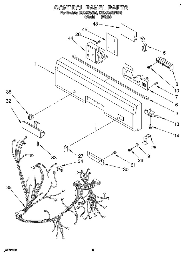 Diagram for KUDC230BWH0