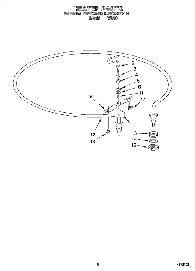 Diagram for KUDC230BWH0