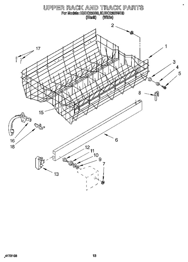 Diagram for KUDC230BWH0