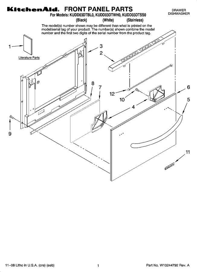 Diagram for KUDD03DTWH0