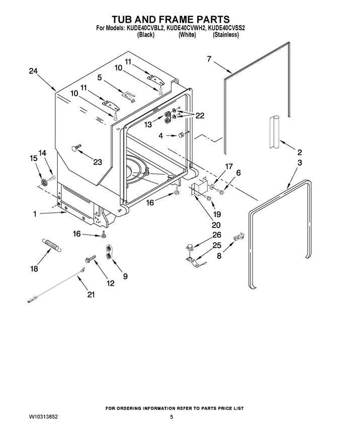 Diagram for KUDE40CVWH2