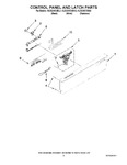 Diagram for 02 - Control Panel And Latch Parts