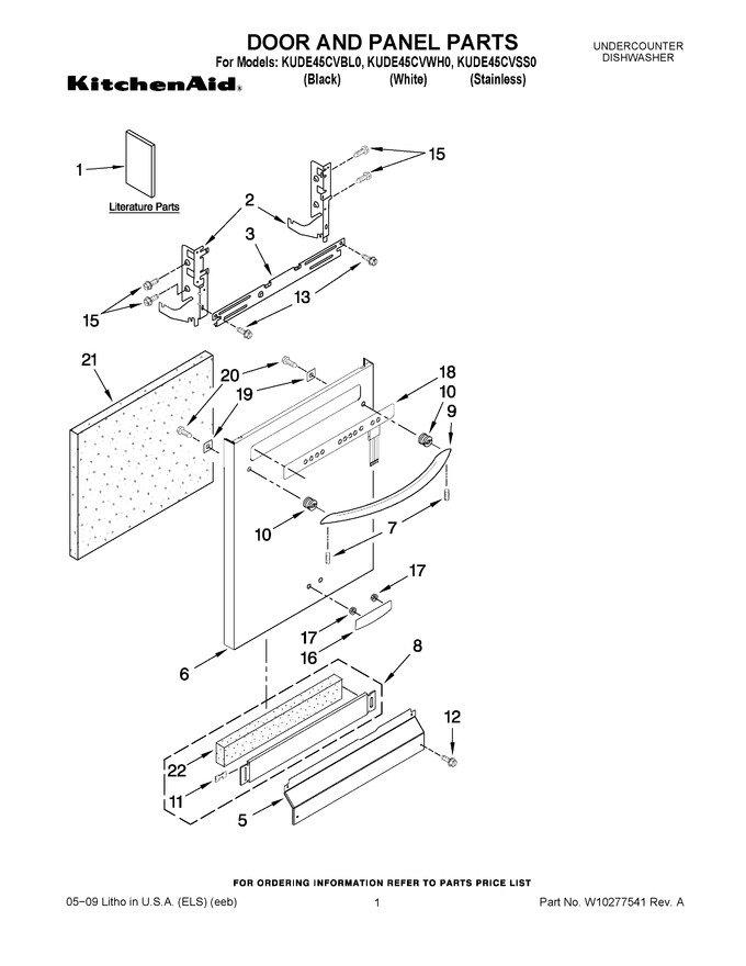 Diagram for KUDE45CVWH0