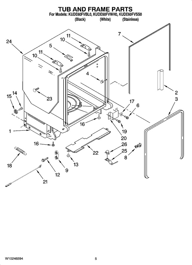 Diagram for KUDE60FVWH0