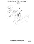 Diagram for 02 - Control Panel And Latch Parts