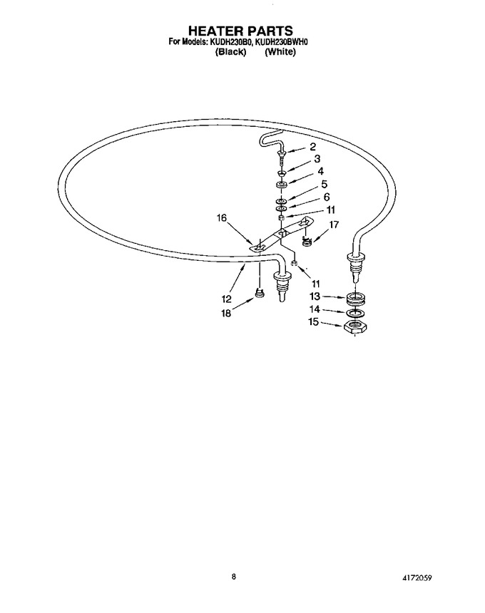 Diagram for KUDH230BWH0