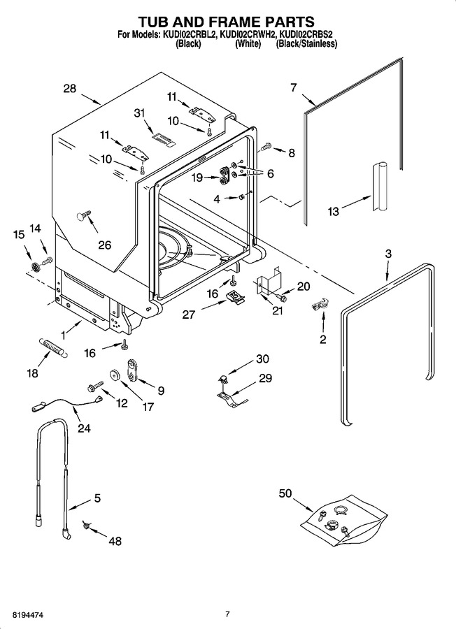 Diagram for KUDI02CRBL2