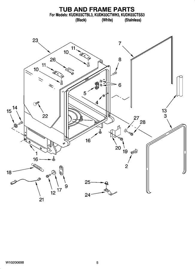Diagram for KUDK03CTWH3