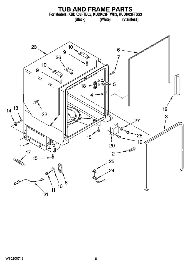 Diagram for KUDK03FTWH3
