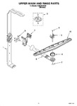 Diagram for 10 - Upper Wash And Rinse Parts