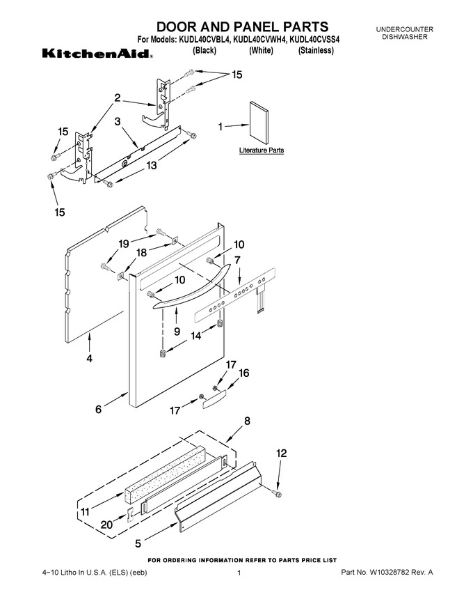Diagram for KUDL40CVBL4